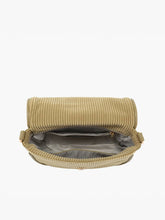 Serena Two-Tone Crossbody Bag – Nylon Strap | M2587 : Black/White