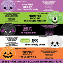 Fun Doh Halloween Mystery Dumpling Squishy, 12-Pc Display: Wholesale Price