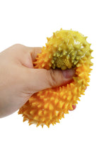 Durian Fruit Crunchy Bead Slime Filled TPR Squishy: GREEN/YELLOW / ONE SIZE