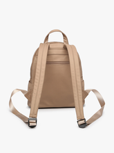 BP2172 Phina Backpack w/ Front Zip Pocket: FCN-Bk/Lt. Grey