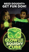 Fun Doh Glow in the Dark Squishy Sparkle Cube - 12/Display: Wholesale Price