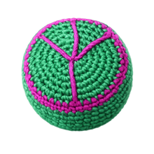 Extreme Retro Hand-Knitted Kick Pouch Footbag - 12/Display: Wholesale Price