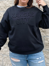 Embossed Kansas City Sweatshirt Black