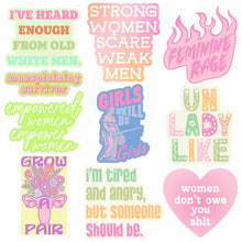 Girl Power Stickers: Multi - Girl Power / 10 Pieces