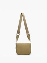 Serena Two-Tone Crossbody Bag – Nylon Strap | M2587 : Black/White