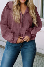 LDC Solid Casual Long Sleeve Hoodie: Elmwood / XL