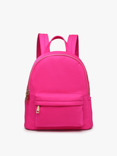 BP2172 Phina Backpack w/ Front Zip Pocket: Hot Pink