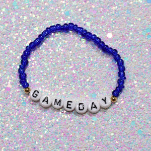 Gameday Beaded Bracelets: Red GAMEDAY