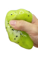 Green Kiwi Granular Slushy Filled Zero Rebound TPR Squishy: GREEN / ONE SIZE