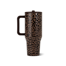 Brown Leopard HydroJug 40 oz Traveler Tumbler