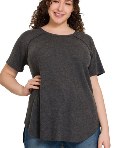 Melage baby waffle top-black