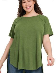 Melage baby waffle top-olive