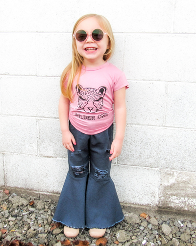 Barbie Denim Bell Bottoms - Dark Denim