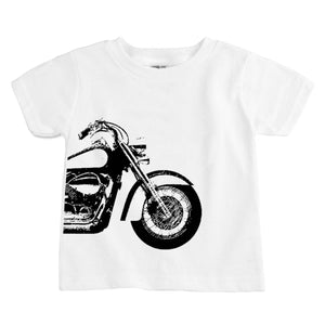 Motorcycle Organic Cotton Baby Boys Bodysuit Toddler Shirt