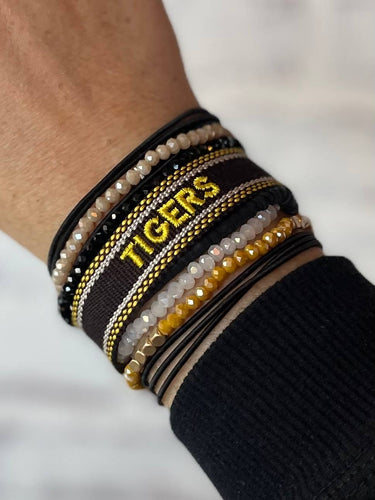 Tigers Woven Embroidered Friendship Bracelet